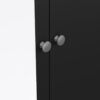 MADRID Wardrobe with 1 Door 1 Mirror Door and 2 Drawers in Matt Black - Image 8
