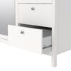 MADRID Wardrobe with 2 Doors 1 Mirror Door and 2 Drawers in White - Image 10