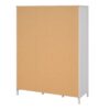 MADRID Wardrobe with 2 Doors 1 Mirror Door and 2 Drawers in White - Image 4