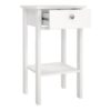 MADRID Bedside Table with 1 Drawer in White - Image 6