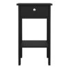 MADRID Bedside Table with 1 Drawer in Matt Black - Image 2