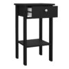MADRID Bedside Table with 1 Drawer in Matt Black - Image 6