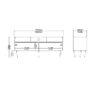 ROME TV Unit with 2 Sliding Doors in Jackson Hickory Oak & White - Image 14
