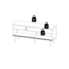 ROME TV Unit with 2 Sliding Doors in Jackson Hickory Oak & White - Image 15