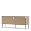 ROME TV Unit with 2 Sliding Doors in Jackson Hickory Oak & White - Image 5