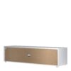 MEDIA TV Unit with 2 Doors 1 Drawer 147cm in White - Image 4