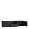 MEDIA TV Unit with 2 Doors 1 Drawer 147cm in Black - Image 5
