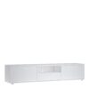 MEDIA TV Unit with 2 Doors 1 Drawer 177cm in White