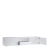 MEDIA TV Unit with 2 Doors 1 Drawer 177cm in White - Image 5