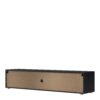 MEDIA TV Unit with 2 Doors 1 Drawer 177cm in Black - Image 4