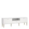 MEDIA TV Unit with 2 Doors 1 Drawer in White
