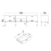 MEDIA TV Unit with 2 Doors 1 Drawer in White - Image 10