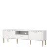 MEDIA TV Unit with 2 Doors 1 Drawer in White - Image 2