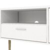 MEDIA TV Unit with 2 Doors 1 Drawer in White - Image 7