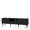 MEDIA TV Unit with 2 Doors 1 Drawer in Black - Image 3