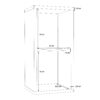 MAURO 1 Shelf Storage Unit in Concrete Grey - Image 7