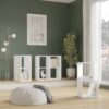 MAURO 1 Shelf Storage Unit in White High Gloss - Image 5