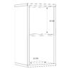 MAURO 1 Shelf Storage Unit in White High Gloss - Image 8