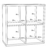 MAURO 2x2 Storage Unit in Sand Oak - Image 6