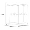 MAURO 2x2 Storage Unit in Matt Black - Image 7