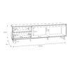NIKOMEDES TV Unit in Spica Oak, Matt Black & Bartex Oak - Image 8
