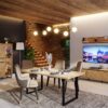 NIKOMEDES Dining Table in Bartex Oak - Image 5