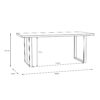 NIKOMEDES Dining Table in Bartex Oak - Image 7
