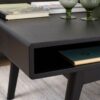 MARTE Coffee Table with Open Shelf in Black - Image 4