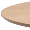 ROXBY Round Dining Table 105cm in Oak & Black - Image 5