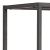 NEWCASTLE Asymmetrical Bookcase with 6 Shelves in Matt Black Powder-Coated Steel - Image 7