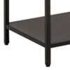 NEWCASTLE Asymmetrical Bookcase with 6 Shelves in Matt Black Powder-Coated Steel - Image 9