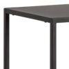 NEWCASTLE Asymmetrical Bookcase with 3 Shelves in Matt Black Powder-Coated Steel - Image 5
