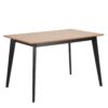 ROXBY Dining Table in Oak & Black