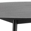 ROXBY Round Dining Table 140cm in Black - Image 6