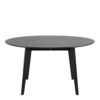 ROXBY Round Dining Table 140cm in Black - Image 2