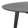 ROXBY Round Dining Table 140cm in Black - Image 7