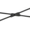 NEWCASTLE Office Desk with Open Shelf in Matt Black Powder-Coated Steel - Image 9