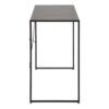 NEWCASTLE Office Desk with Open Shelf in Matt Black Powder-Coated Steel - Image 3