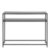 NEWCASTLE Console Table with Open Shelf in Matt Black Powder-Coated Steel - Image 2
