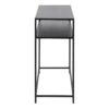 NEWCASTLE Console Table with Open Shelf in Matt Black Powder-Coated Steel - Image 3
