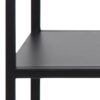 NEWCASTLE Console Table with Open Shelf in Matt Black Powder-Coated Steel - Image 9