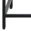 NEWCASTLE Console Table with Open Shelf in Matt Black Powder-Coated Steel - Image 8