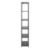 NEWCASTLE Tall Bookcase with 5 Shelves in Matt Black Powder-Coated Steel - Image 3