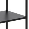 NEWCASTLE Tall Bookcase with 5 Shelves in Matt Black Powder-Coated Steel - Image 8