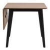 ROXBY Extending Dining Table 80-120cm in Oak & Black - Image 2