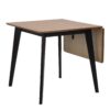 ROXBY Extending Dining Table 80-120cm in Oak & Black - Image 3