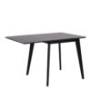 ROXBY Extending Dining Table 80-120cm in Black - Image 4