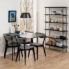 ROXBY Extending Dining Table 80-120cm in Black - Image 8