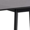 ROXBY Extending Dining Table 80-120cm in Black - Image 7