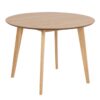 ROXBY Oak Round Dining Table 105 cm